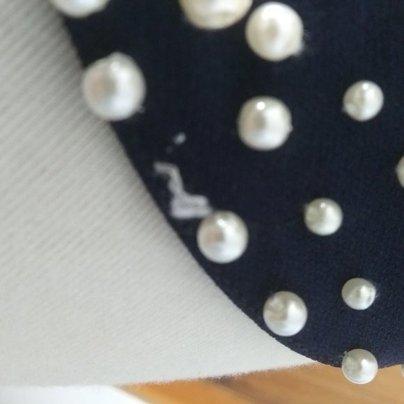 NWOT Karl Lagerfeld Paris dress faux pearl collar size 12 - Picture 16 of 16